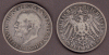 1914-D 3 Mark German state of Bavaria silver coin