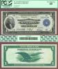 1918 $1.00 FR-734 Minneapolis US Large size federal reserve bank note green eagle PCGS Extremely Fine 45 