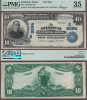 1902 Date Back $10.00 FR-618 "Yoakum Texas" Charter 8694 PMG VF35