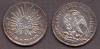 1844 ZS/OM 1/2 Reales collectable Mexican silver coins
