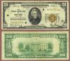 1929 $20 FR-1870-B New York Small size federal reserve bank note