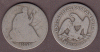 1858-O 50c US seated liberty silver half dollar