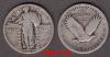 1930 25c US Standing Liberty silver Quarter