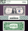 1957 $1 FR-1619 67PPQ "LOW" 2 DIGIT Serial # US small size silver certificate PCGS 67PPQ