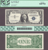 1957-A $1 FR-1620 US small size silver certificate blur seal