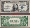 1935-C $1 FR-1612 US small size silver certificate blue seal