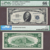 1953-A $10 FR-1707 US small size silver certificate blue seal PMG 66 EPQ