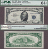 1953 $10 "STAR" FR-1706* US small size silver certificate PMG Choice Uncirculated 64 EPQ