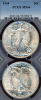 1944 50c MS-64 US walking liberty silver half dollar PCGS MS64