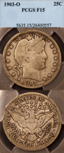 1903-O 25c PCGS F 15