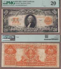 1922 $20 FR-1187 PMG-VF 20