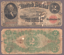 US Large Size Legal Tender Note 1917 $2.00 FR-60