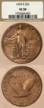 1924-S 25c NGC VF 30