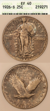 US Standing Liberty Quarter 1926-S 25c ANACS Extremely Fine 40