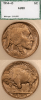 1914-D 5c PCI AU 50