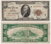 1929 $10 FR-1860-A Boston US small size federal reserve bank note