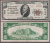 California San Francisco 1929 $10.00 Type 2 FR-1801-2 Charter 9174